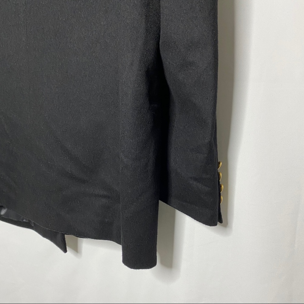Valentino Men's Black Double-Breasted Blazer with Gold Buttons - Picture 5 of 9